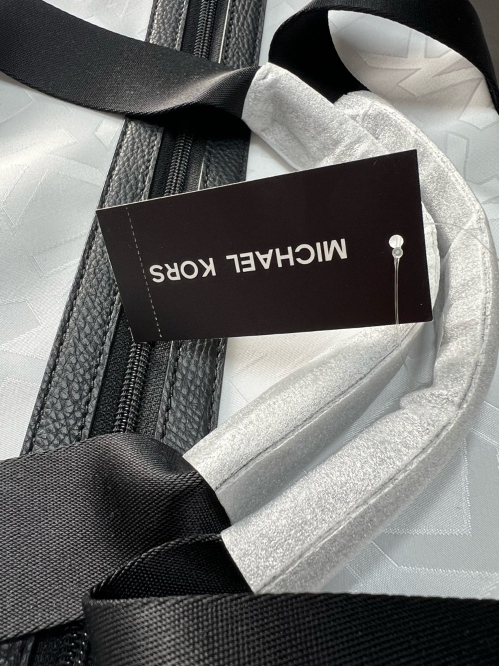 Michael Kors White Duffle Bag - Picture 7 of 7
